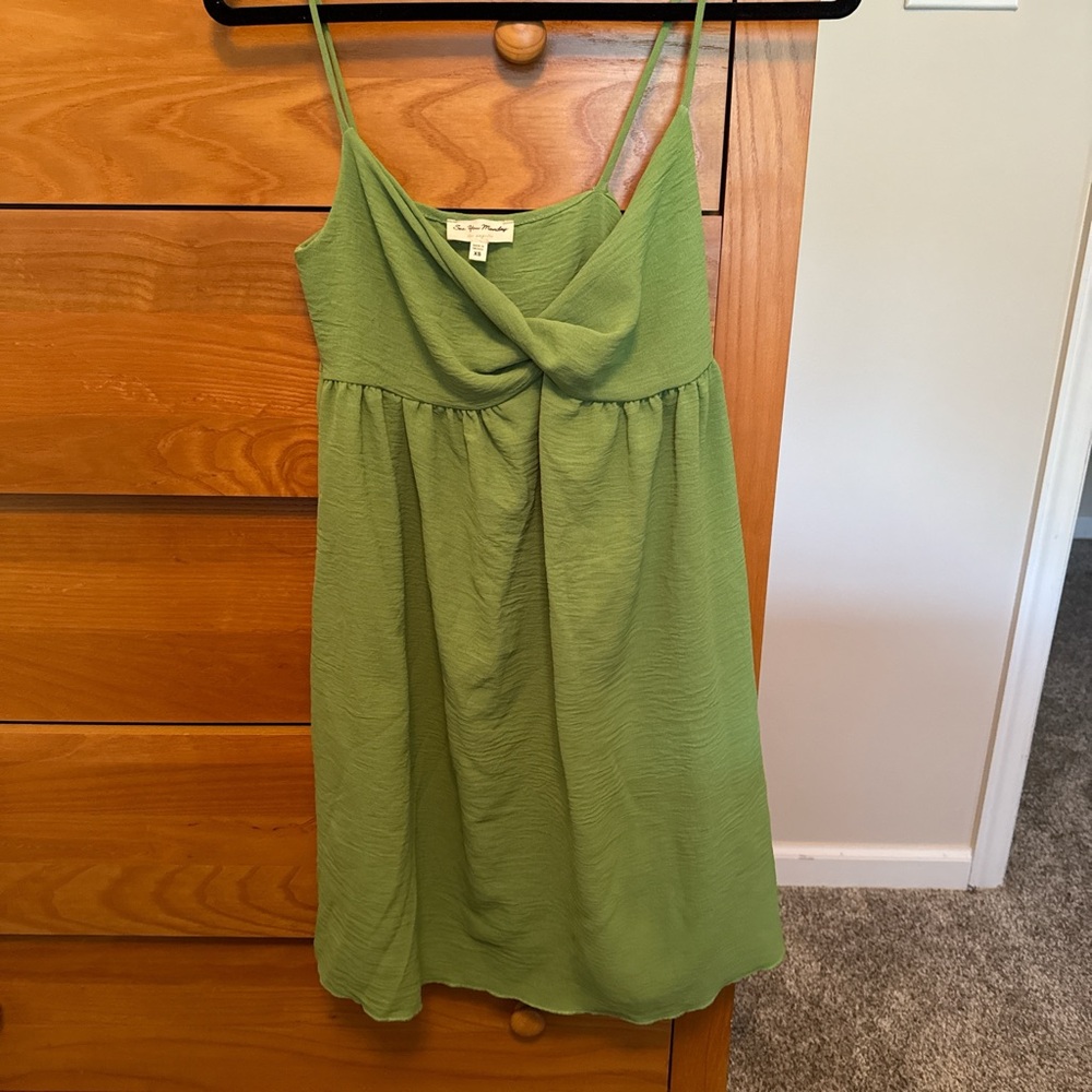 See You Monday Light Green Dress